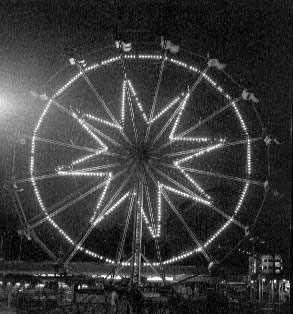 Ferris wheel at night